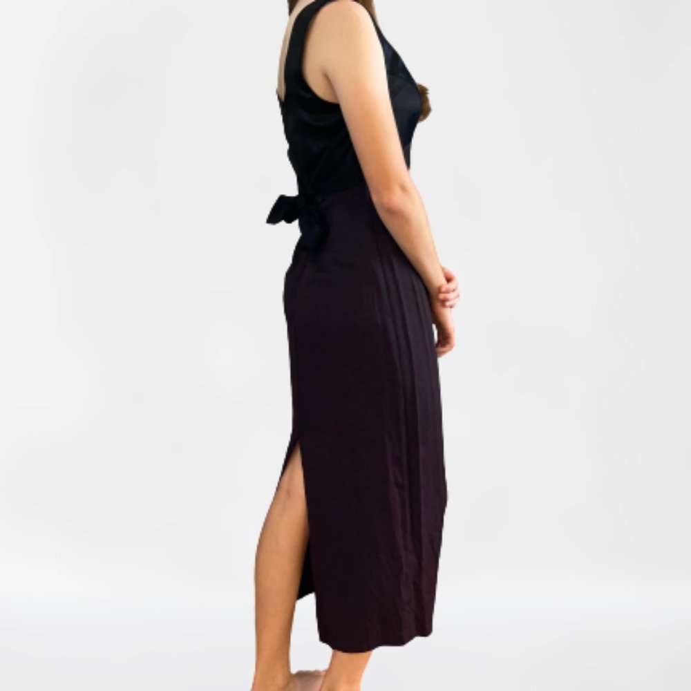 All That Jazz Straight Black Dress with Bow